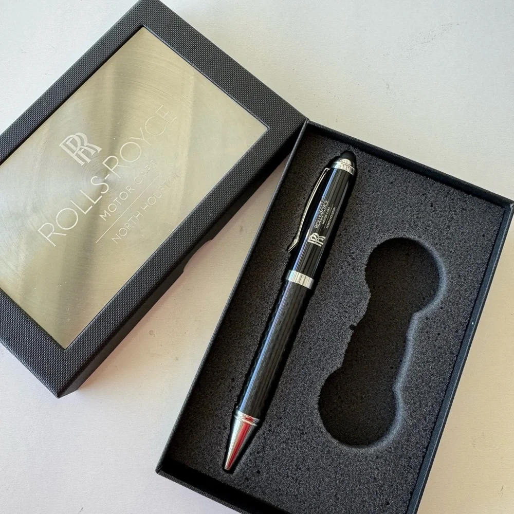 Rolls-Royce Executive Dealer Gift Pen in Black and Silver Box No Key Chain NEW